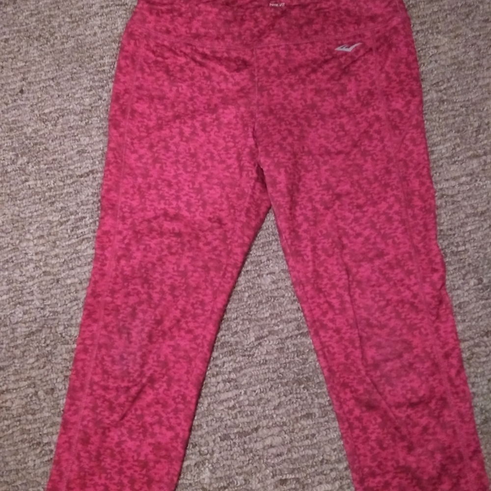 Everlast workout leggings pink pattern